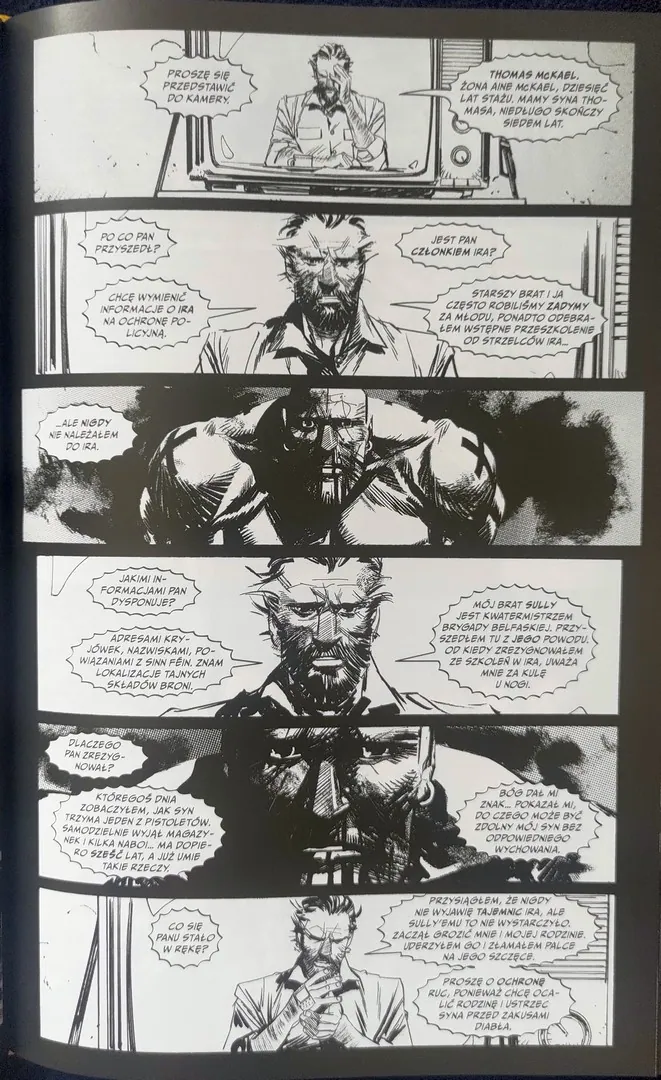 strona komiksu „Punk Rock Jesus”