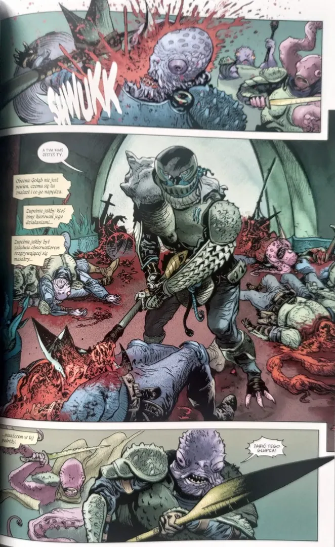 strona komiksu „Ofiarnicy. Tom Drugi”