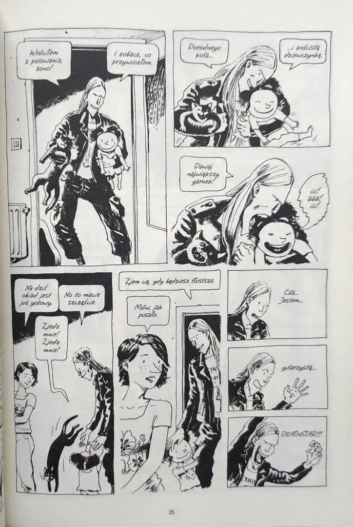 strona komiksu „Będziesz smażyć się w piekle”