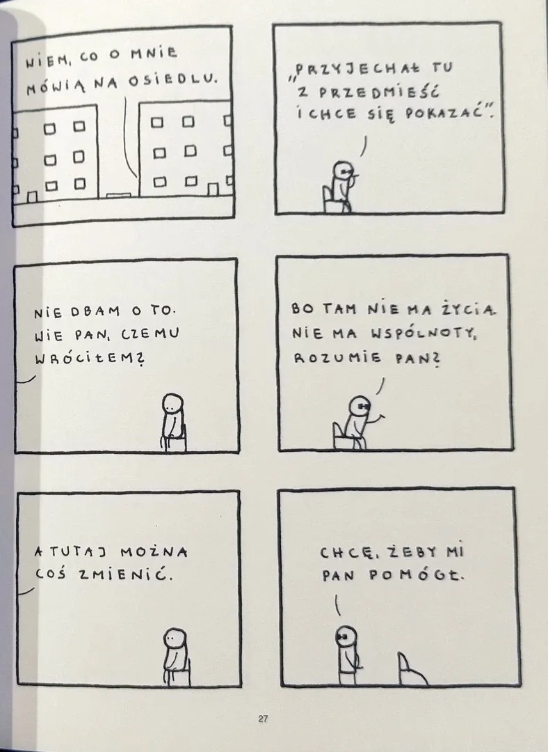 strona komiksu "Przypadek pana Marka"