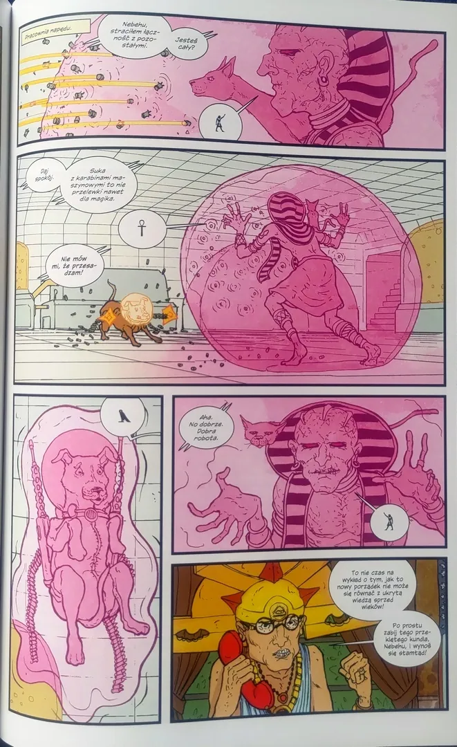 strona komiksu "Projekty Manhattan. Tom 1. Niedobra Nauka"