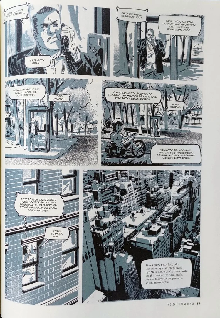 strona komiksu „Parker. Gorzkie porachunki”