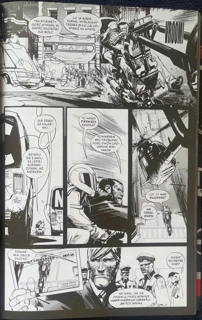 strona komiksu „Punk Rock Jesus”