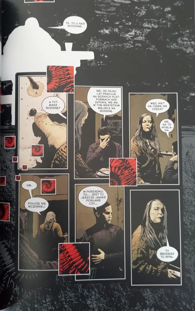 strona komiksu „Mity Kościanego Sadu. Przejście.”