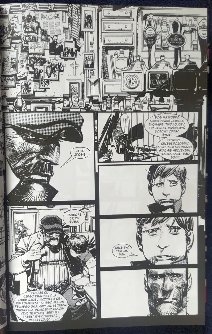 strona komiksu „Punk Rock Jesus”