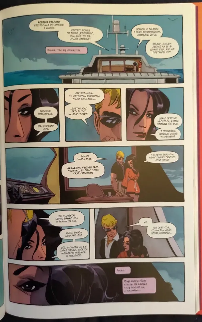 strona komiksu „Catwoman. Rzymskie Wakacje”