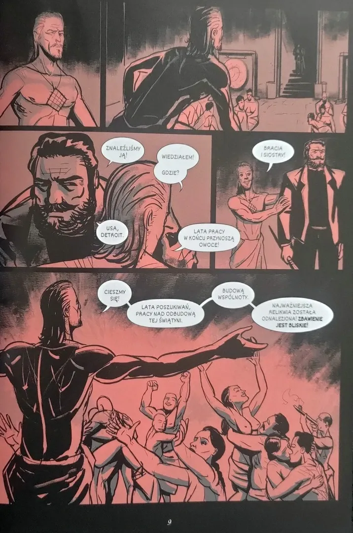 strona komiksu "Czarne Serce"