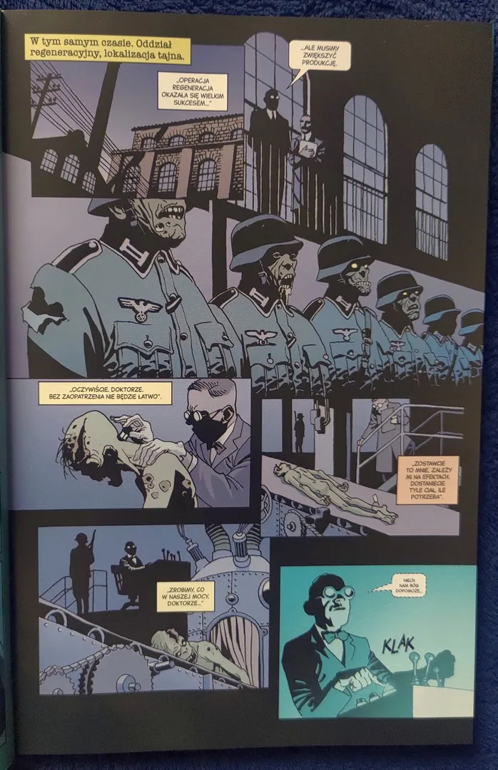 strona komiksu „Sierżant Rock i armia trupów”