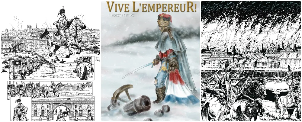 Mariusz Moroz pracuje nad albumem Vive L'Empereur! Zobaczcie te niesamowite rysunki!