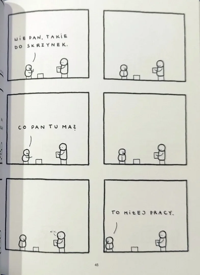 strona komiksu "Przypadek pana Marka"