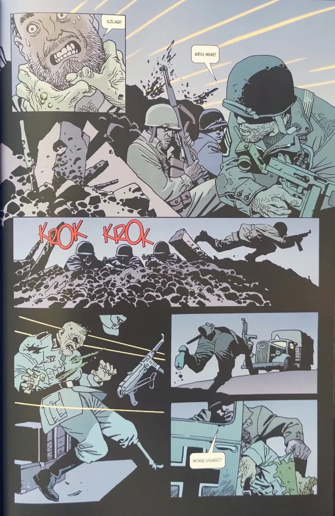 strona komiksu „Sierżant Rock i armia trupów”