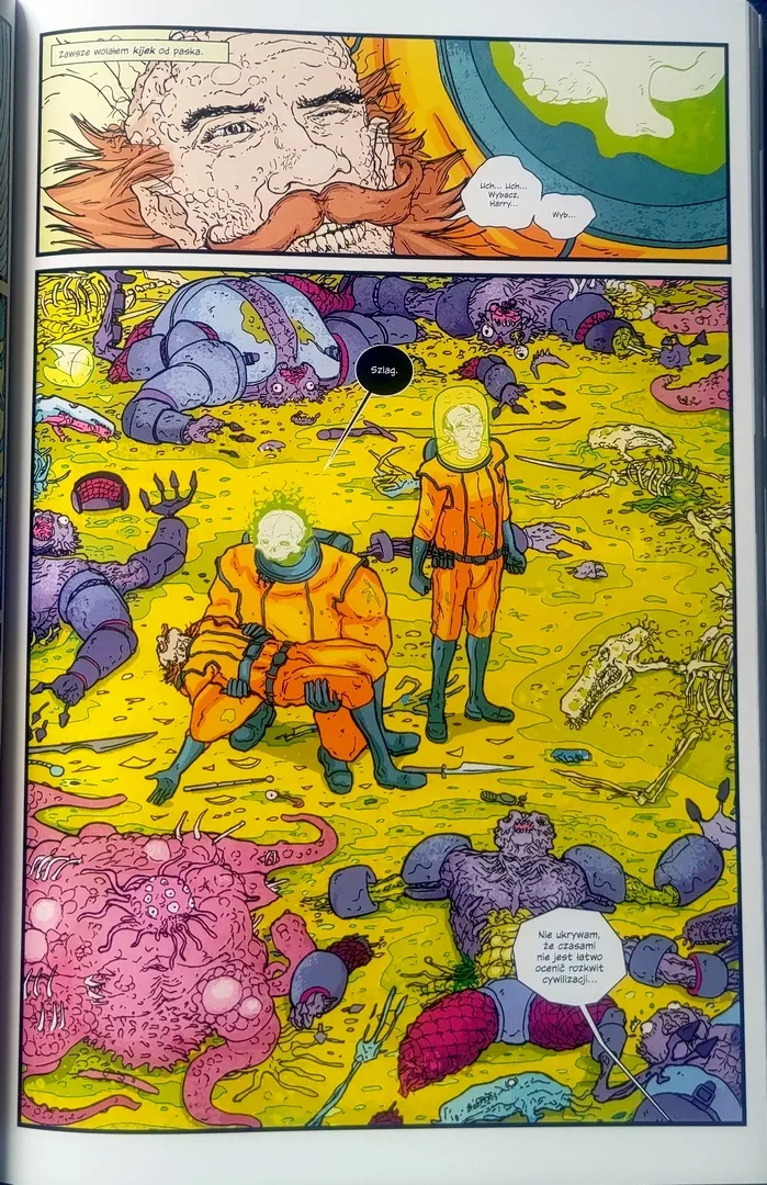 strona komiksu "Projekty Manhattan. Tom 1. Niedobra Nauka"