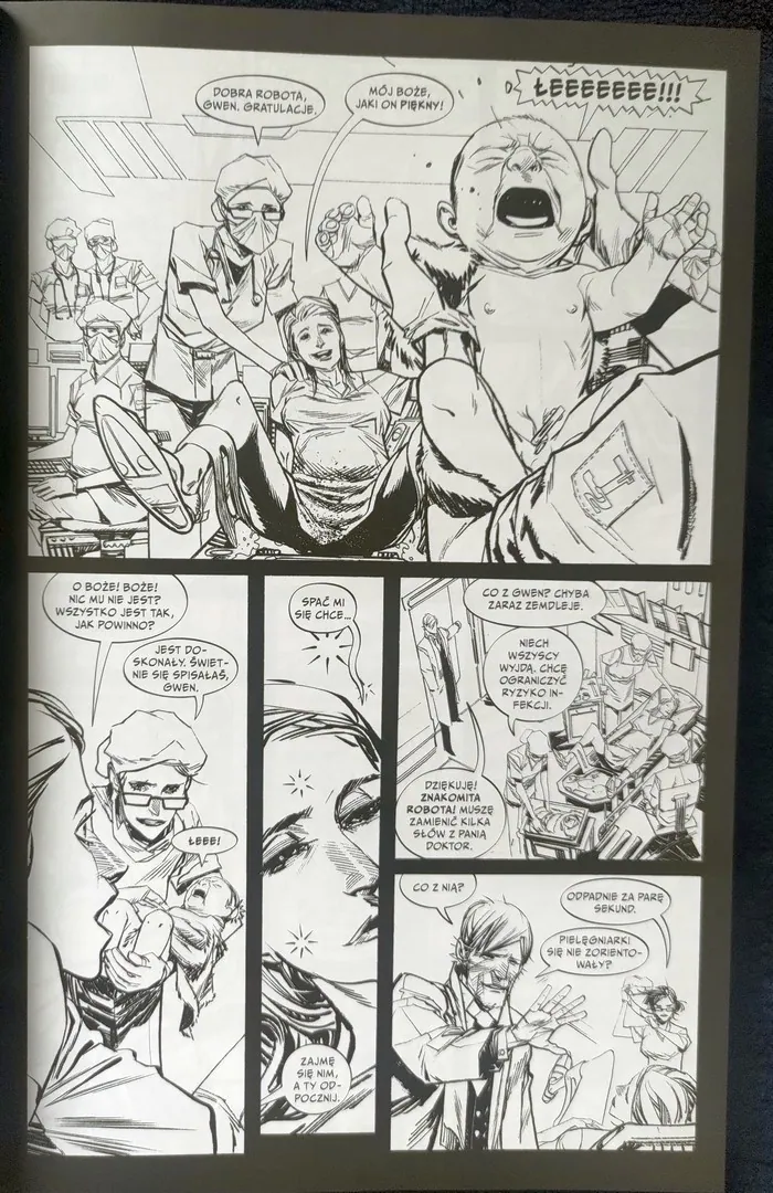 strona komiksu „Punk Rock Jesus”