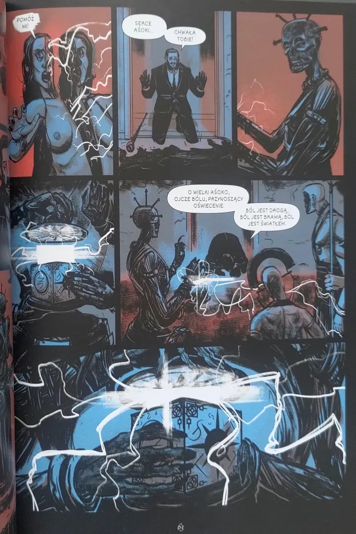 strona komiksu "Czarne Serce"