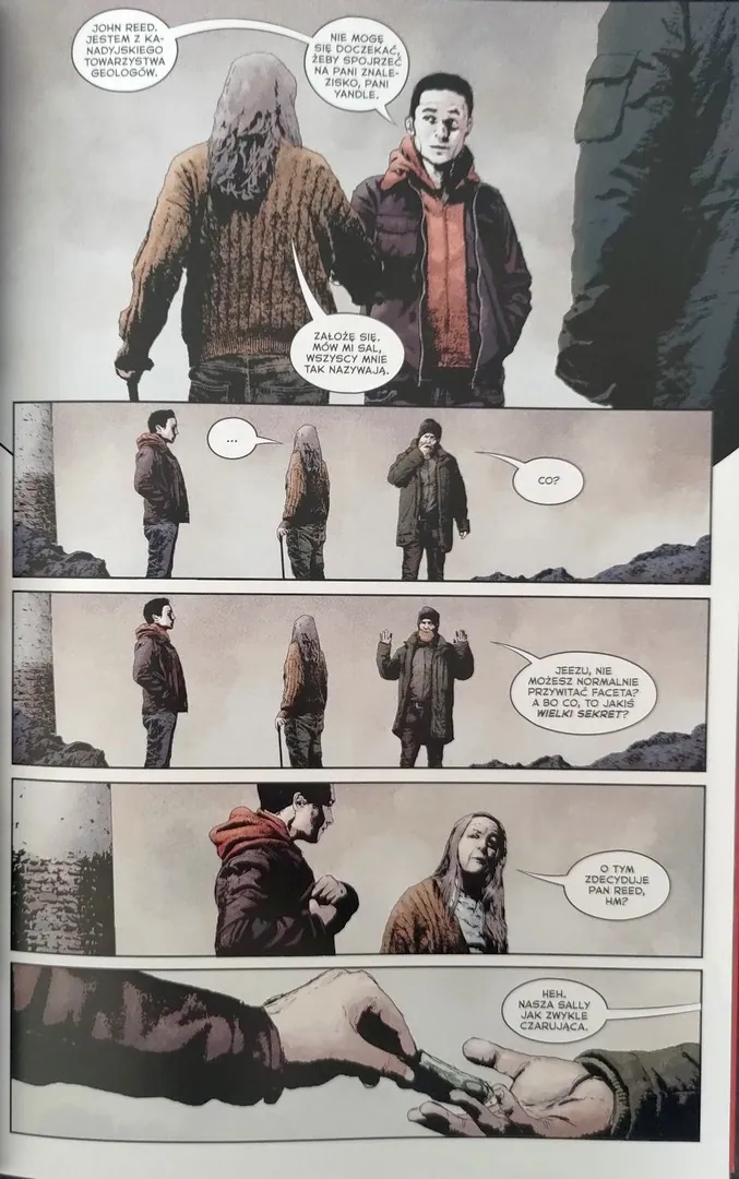 strona komiksu „Mity Kościanego Sadu. Przejście.”