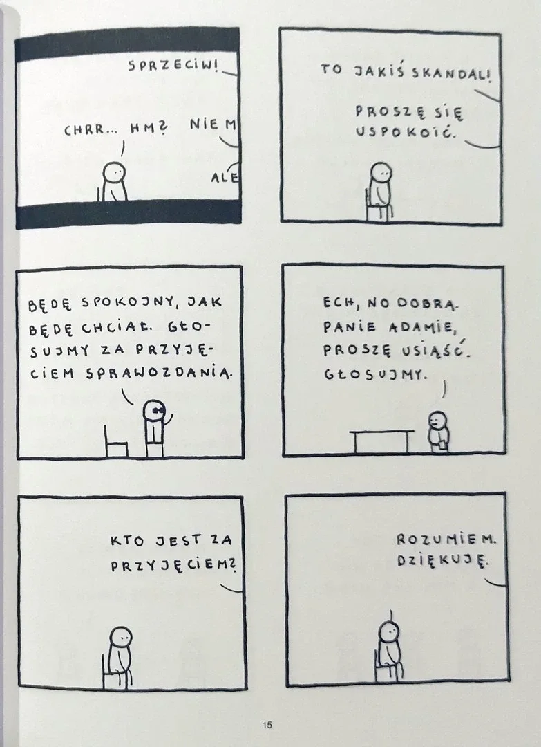 strona komiksu "Przypadek pana Marka"