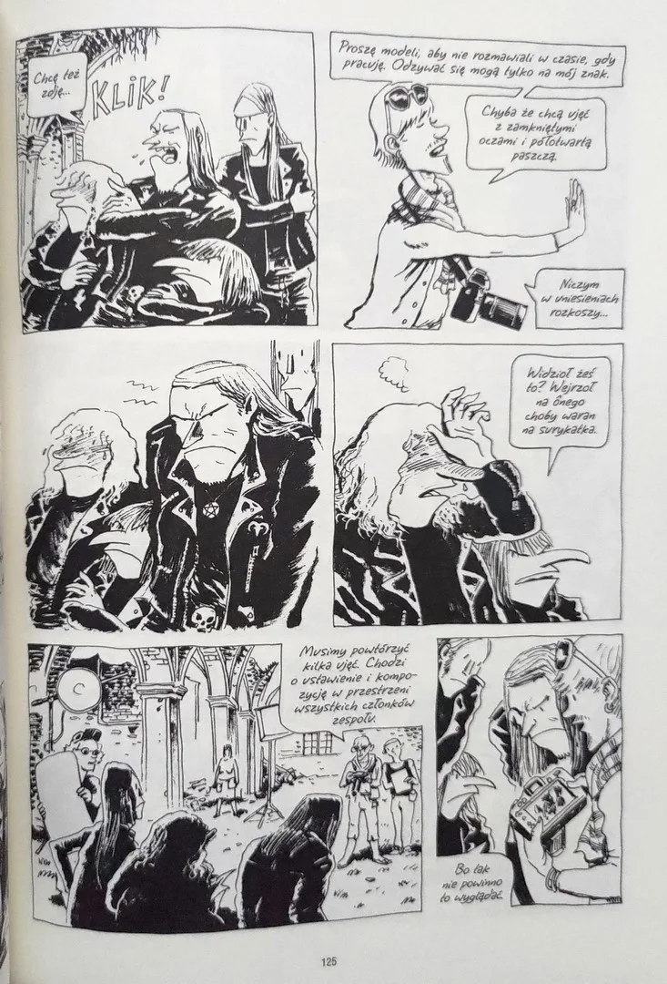 strona komiksu „Będziesz smażyć się w piekle”
